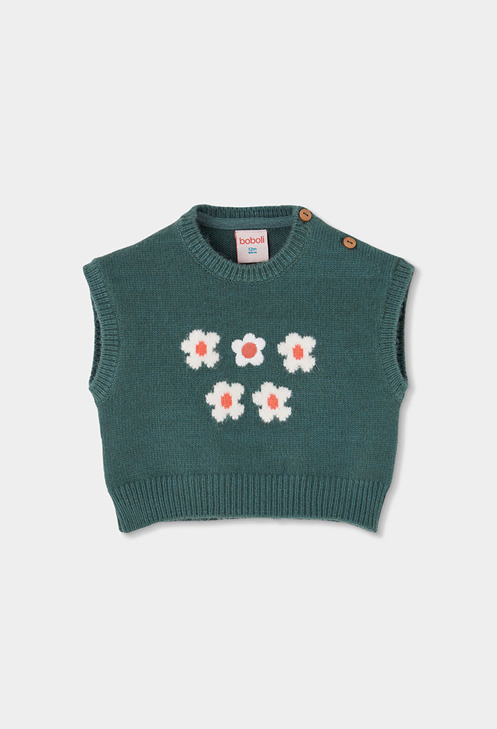 Knitwear vest for girl