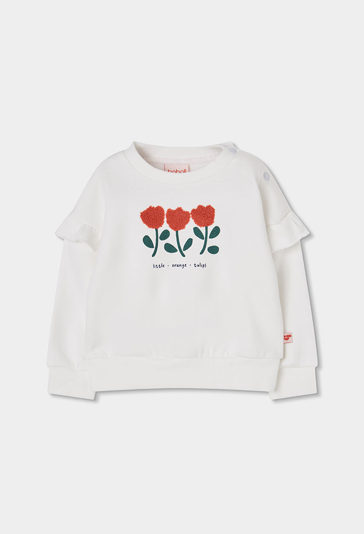 Fleece sweatshirt for girl -BCI