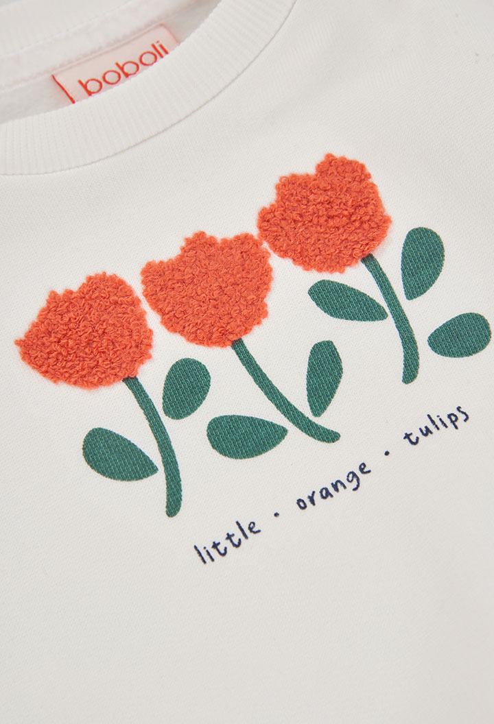 Fleece sweatshirt for girl -BCI