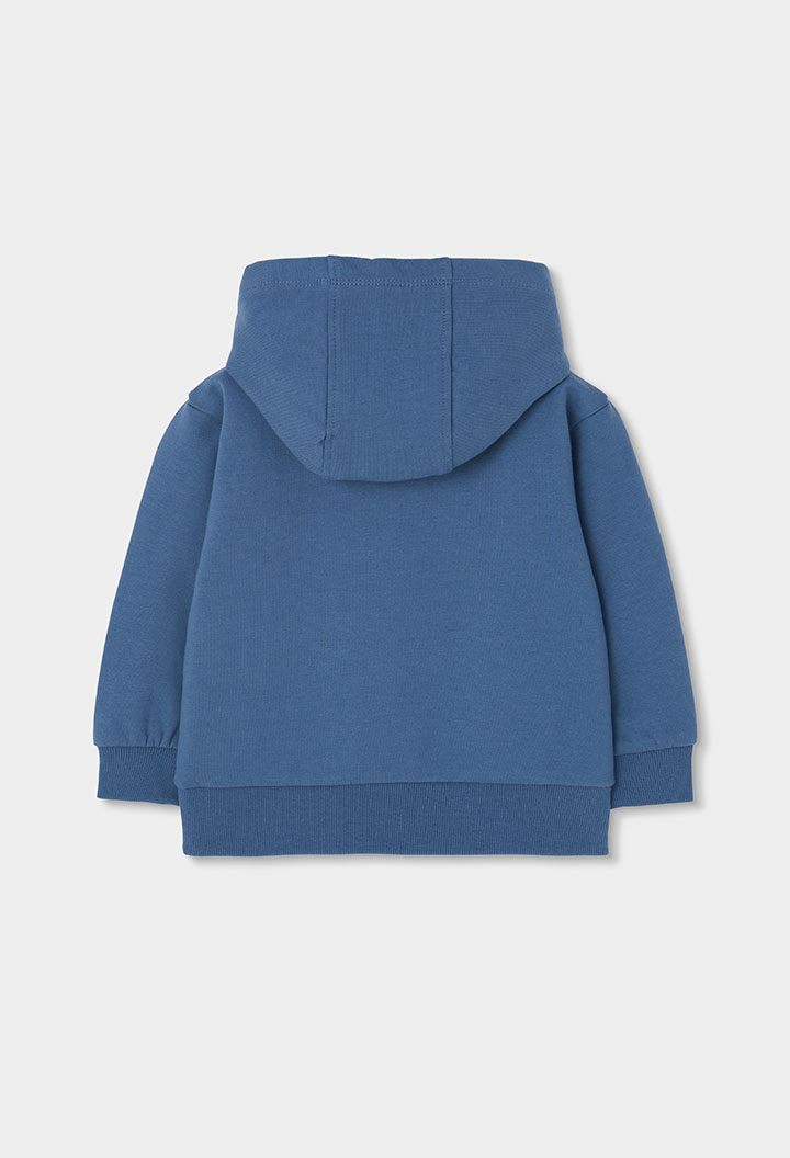 Fleece with hood sweatshirt for boy -BCI