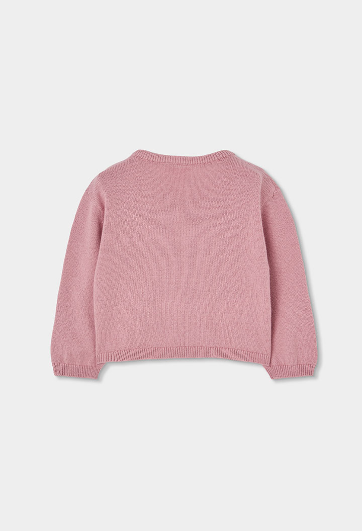 Pletená bunda pre dievčatko