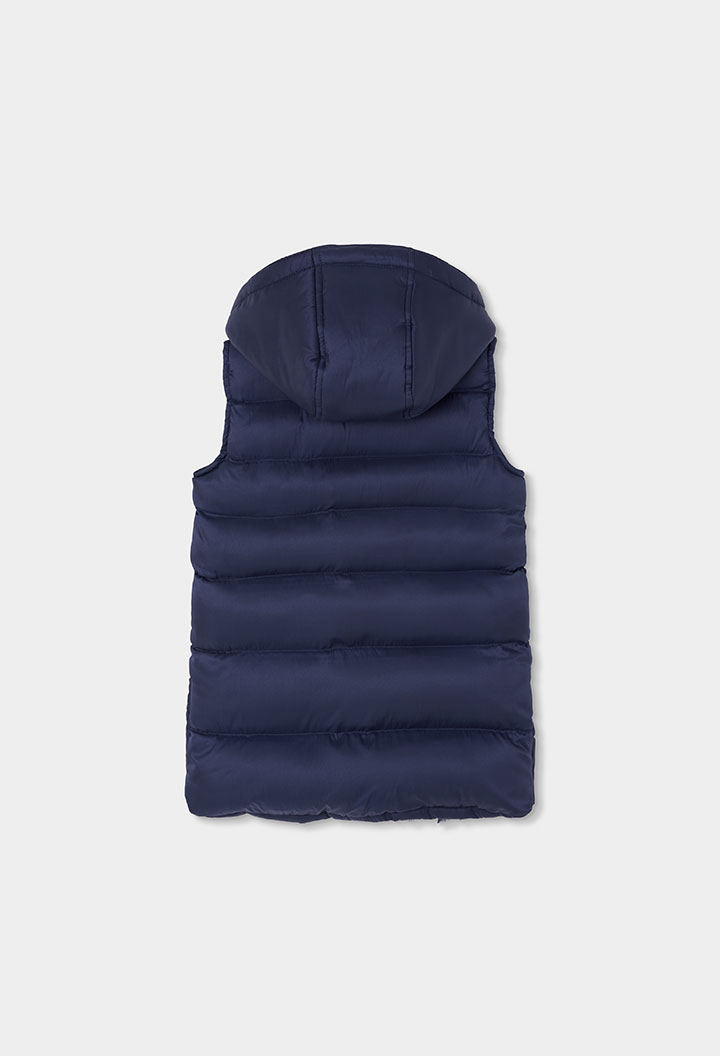 Technical fabric vest for girl