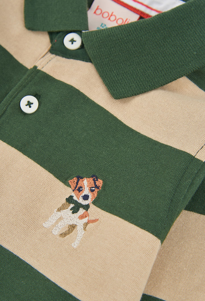 Knit polo striped for boy -BCI